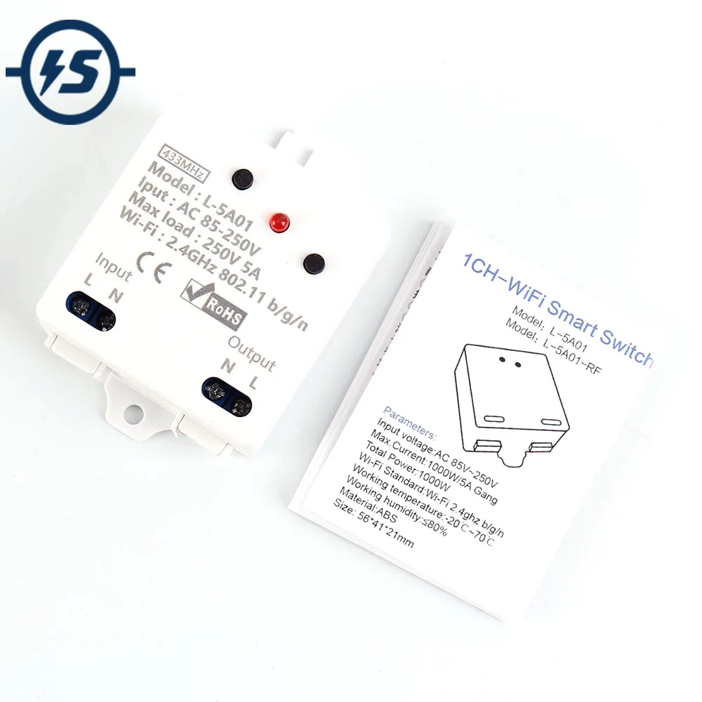 2.4G IoT Controller Wireless WIFI Control Relay Module 5A AC 85V-250V Support 433MHz RF Remote Intelligent Control
2.4G IoT Controller Wireless WIFI Control Relay Module 5A AC 85V-250V Support 433MHz RF Remote Intelligent Control