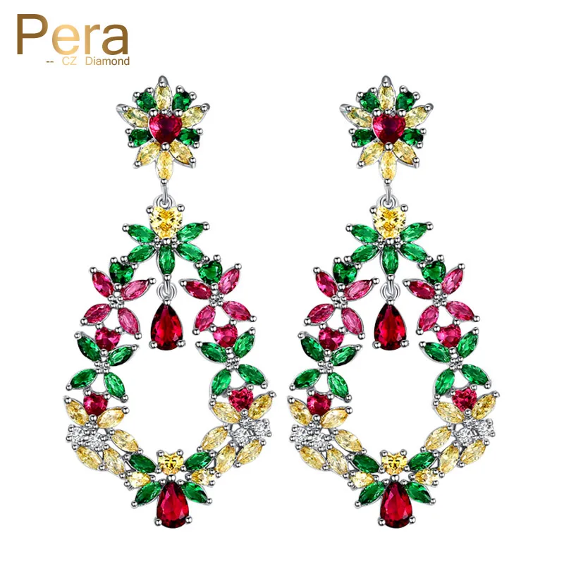 Pera Bohemian Style 5.5 cm Big Hollow Colorful Cubic Zircon Vintage Women Long Dangle Drop Earring Costume Jewelry For Gift E182
Pera Bohemian Style 5.5 cm Big Hollow Colorful Cubic Zircon Vintage Women Long Dangle Drop Earring Costume Jewelry For Gift E182