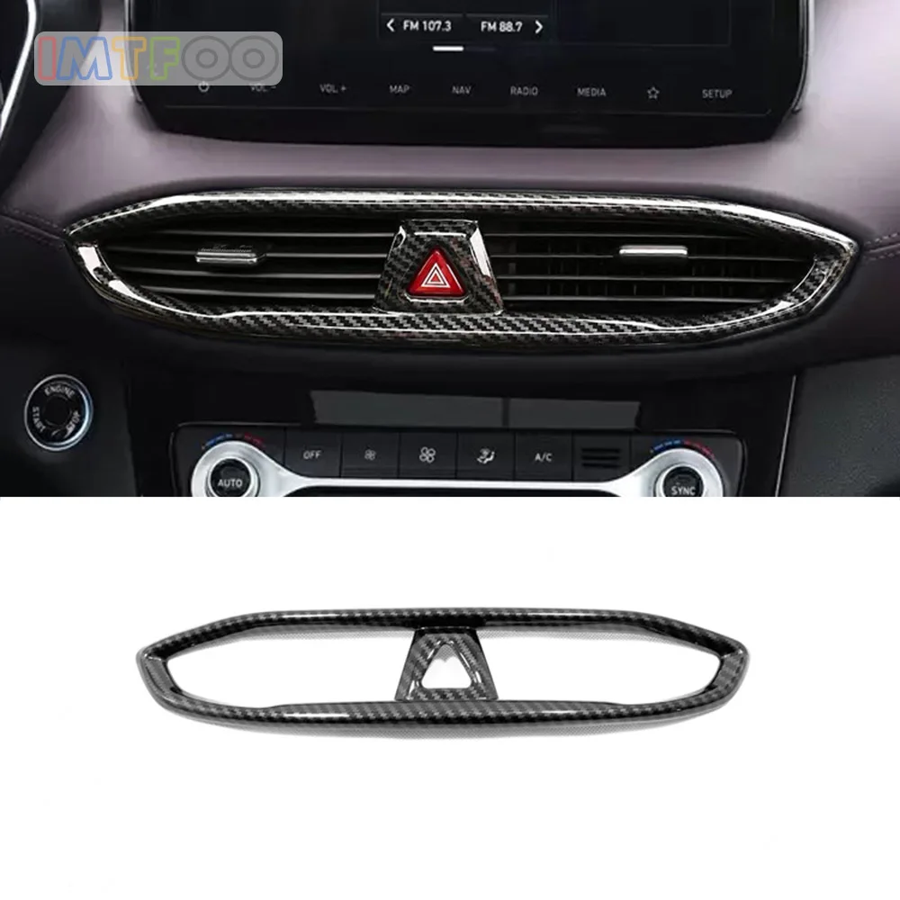 IMTFOO CARBON FIBER CENTER AIR VENT OUTLET COVER BEZEL GARNISH FOR HYUNDAI SANTA FE 2019 2020 ACCESSORIES CAR-STYLING
IMTFOO CARBON FIBER CENTER AIR VENT OUTLET COVER BEZEL GARNISH FOR HYUNDAI SANTA FE 2019 2020 ACCESSORIES CAR-STYLING