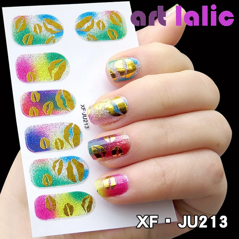 Artlalic 1 Sheet 12 Tips Nail Stickers Patch 34 Styles Glitter Pop Patterns 3D Nail Art Decals Transfer harms
Artlalic 1 Sheet 12 Tips Nail Stickers Patch 34 Styles Glitter Pop Patterns 3D Nail Art Decals Transfer harms