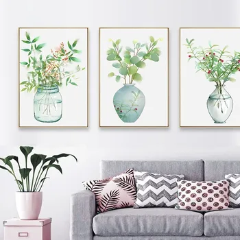 SURE LIFE Landscape Nordic Green Plant Poster Canvas Printings Wall Art Paintings Pop Pictures Living Room Home Decorations
SURE LIFE Landscape Nordic Green Plant Poster Canvas Printings Wall Art Paintings Pop Pictures Living Room Home Decorations