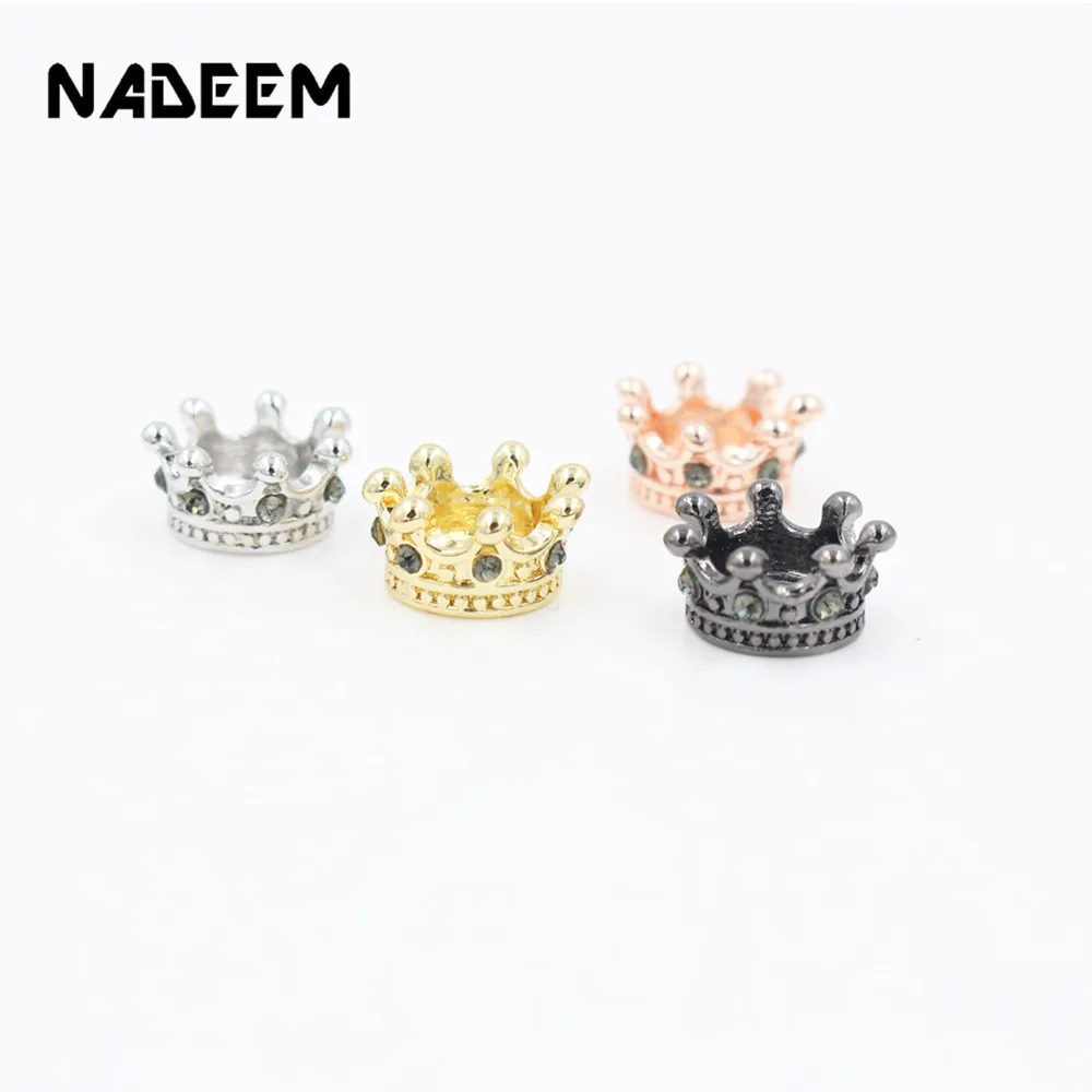 Wholesale 5Pcs/Lots Pave Cubic Zirconia Crown Charms Beads Fit Women DIY Bracelets & Bangles Jwelry Making Spacer Beads
Wholesale 5Pcs/Lots Pave Cubic Zirconia Crown Charms Beads Fit Women DIY Bracelets & Bangles Jwelry Making Spacer Beads