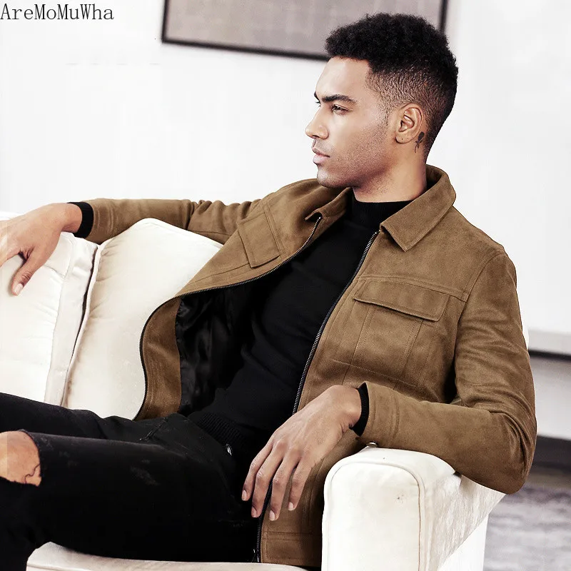 AreMoMuWha Autumn and Winter New Lapel Spring and Autumn Models Thick Casual Autumn Outfit Men's Suede Jacket Men's Jacket QX247
AreMoMuWha Autumn and Winter New Lapel Spring and Autumn Models Thick Casual Autumn Outfit Men's Suede Jacket Men's Jacket QX247