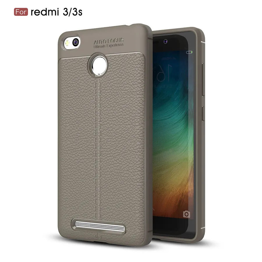 Phone Case For Xiaomi Redmi 3s Case Luxury TPU Silicone Imitation Leather Cover for Xiaomi Redmi 3 Pro Case Redmi 3S 3 S Case