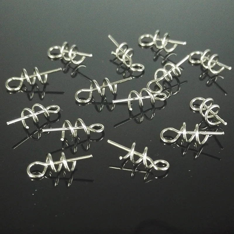 New 50 pcs/lot Fishing Hook Centering Pins Spiral Fishing bait Steel Spring Crank Lock for Soft Lure Fishing Accessories Tackle
New 50 pcs/lot Fishing Hook Centering Pins Spiral Fishing bait Steel Spring Crank Lock for Soft Lure Fishing Accessories Tackle