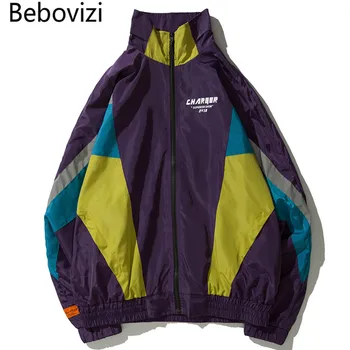 Bebovizi Brand 2018 Hip Hop Windbreaker Collarless Jacket Men Harajuku Color Block Patchwork Coat Casual Track Jacket Streetwear
Bebovizi Brand 2018 Hip Hop Windbreaker Collarless Jacket Men Harajuku Color Block Patchwork Coat Casual Track Jacket Streetwear