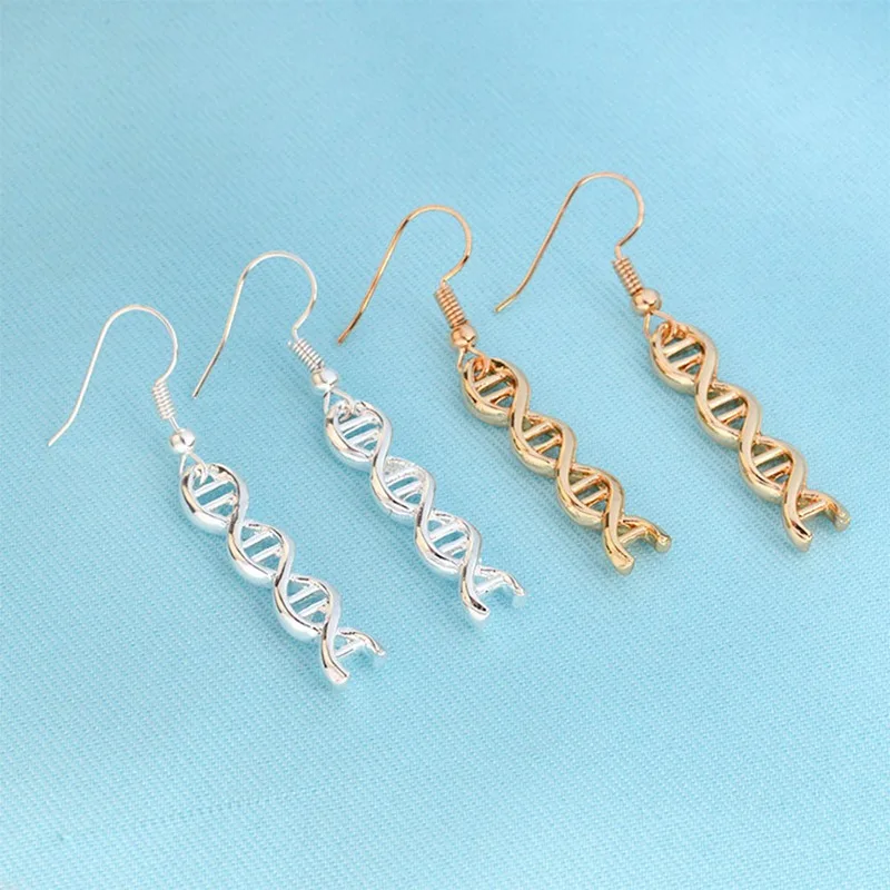 Creative Jewelry DNA Spiral Chemical Molecular Pendant Ear Hoops Doctor medical students Graduation gift
Creative Jewelry DNA Spiral Chemical Molecular Pendant Ear Hoops Doctor medical students Graduation gift