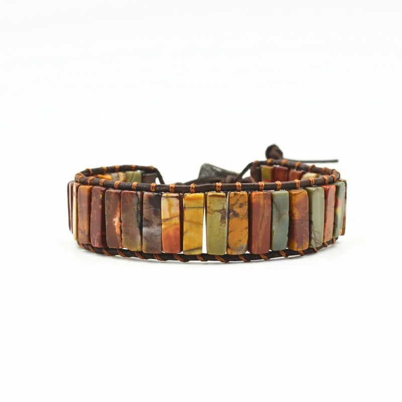JoursNeige Boho Bracelets color Natural Stone Leather Wrap With Stone Bracelets Cuff Vintage Hand Weaving Bracelets Jewelry
JoursNeige Boho Bracelets color Natural Stone Leather Wrap With Stone Bracelets Cuff Vintage Hand Weaving Bracelets Jewelry