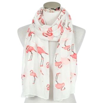 

FOXMOTHER New Fashion White Flamingo Scarfs For Womens