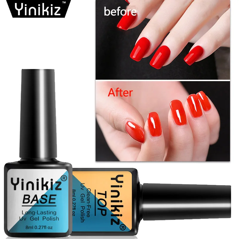 Yinikiz 8ml New Product Transparent Uv Nail Gel Polish Base Top Coat Gel Nail Lacquer Manicure Nails Art Soak Off Bright Glue
Yinikiz 8ml New Product Transparent Uv Nail Gel Polish Base Top Coat Gel Nail Lacquer Manicure Nails Art Soak Off Bright Glue