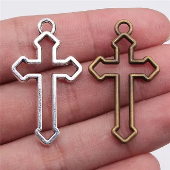 WYSIWYG 10pcs 38x22mm 2 Colors Antique Silver Color Antique Bronze Plated Hollow Cross Pendant Hollow Cross Charm Cross Pendants
WYSIWYG 10pcs 38x22mm 2 Colors Antique Silver Color Antique Bronze Plated Hollow Cross Pendant Hollow Cross Charm Cross Pendants