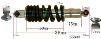 310mm 12" Rear Shock Absorber motorcycle Suspension for Honda NXR 125 Dirt Bike Pit Bike
310mm 12" Rear Shock Absorber motorcycle Suspension for Honda NXR 125 Dirt Bike Pit Bike