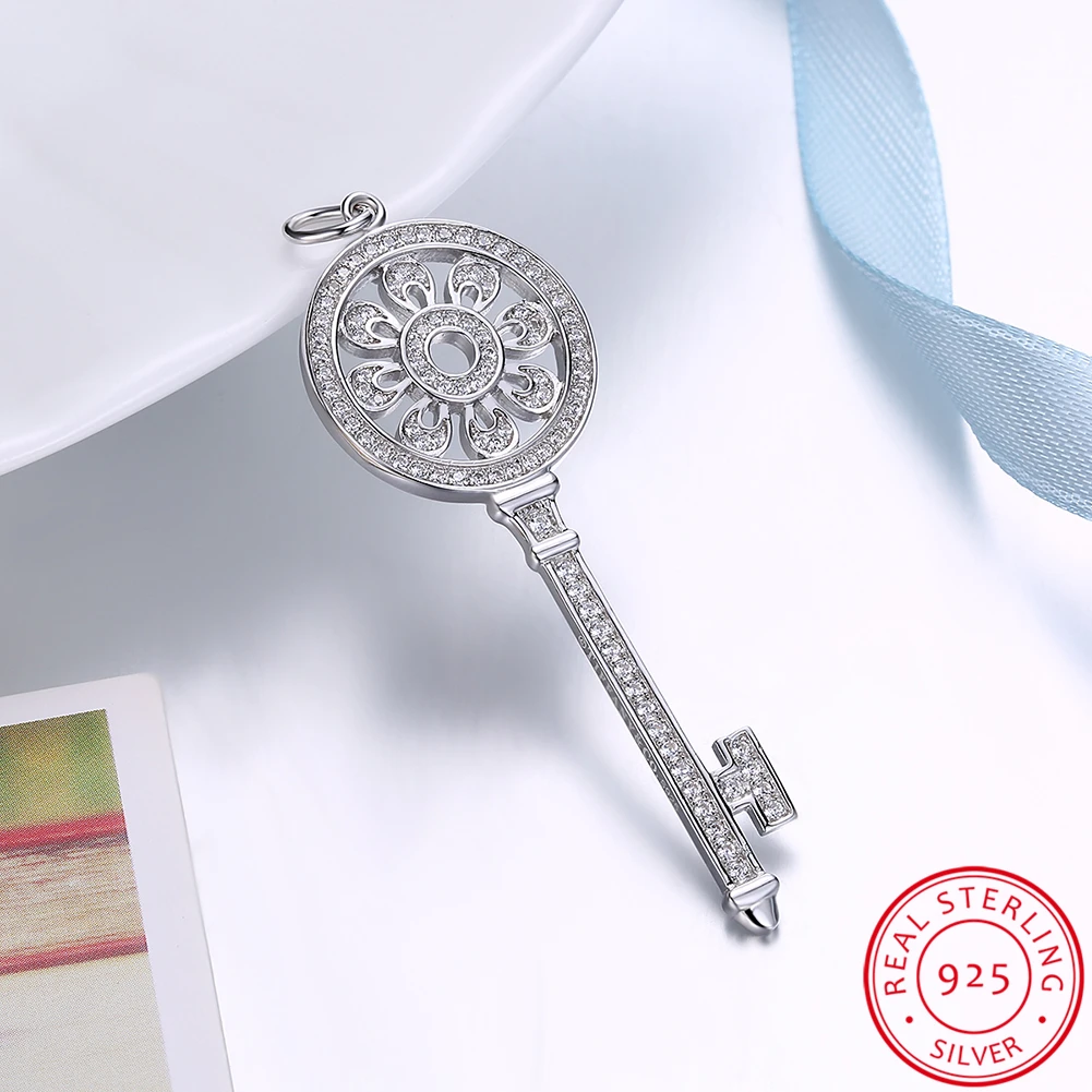 INALIS 13 Styles Big Size 925 Sterling Silver Crystal Key Pendant for Necklace without Chain for Women Jewelry Luxury Brand
INALIS 13 Styles Big Size 925 Sterling Silver Crystal Key Pendant for Necklace without Chain for Women Jewelry Luxury Brand
