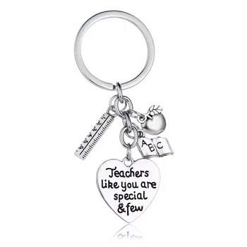 12PC/Lot Teachers Like You Are Special & Few Keychain Apple Ruler ABC Book Love Heart Charms Keyring For Teacher Jewelry Gifts 
12PC/Lot Teachers Like You Are Special & Few Keychain Apple Ruler ABC Book Love Heart Charms Keyring For Teacher Jewelry Gifts