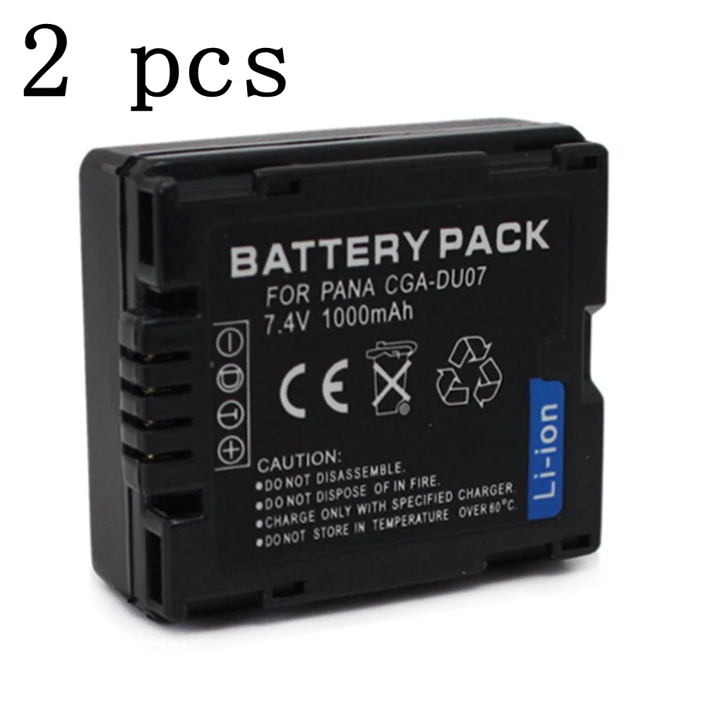 WHCYonline 2 pcs 1000mAh VW-VBD070 CGA-DU07 CGA DU07 Camera Battery For PANASONIC CGR-DU06 DU07 NV-GS10 GS100K GS17E PV-GS65
WHCYonline 2 pcs 1000mAh VW-VBD070 CGA-DU07 CGA DU07 Camera Battery For PANASONIC CGR-DU06 DU07 NV-GS10 GS100K GS17E PV-GS65