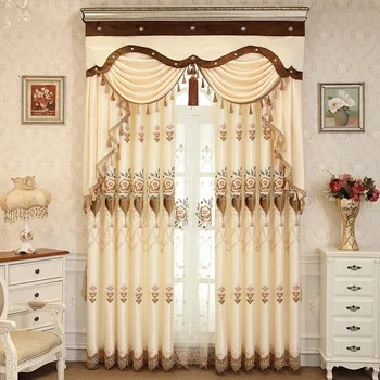 European-style Living Room 3D Embroidered Curtains Bedroom Balcony Warm High Shading Orange Valance Curtain Custom
European-style Living Room 3D Embroidered Curtains Bedroom Balcony Warm High Shading Orange Valance Curtain Custom