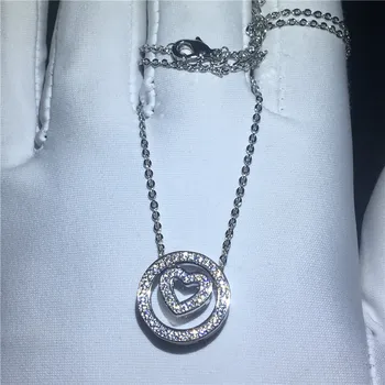 Unique Round Heart shape Pendant AAAAA zircon cz 925 sterling silver Party Wedding Pendants with necalace for women Jewelry Gift
Unique Round Heart shape Pendant AAAAA zircon cz 925 sterling silver Party Wedding Pendants with necalace for women Jewelry Gift