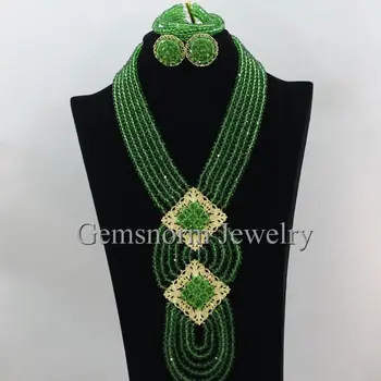 Green Nigerian Beads for Wedding AfrIcan Green Beads Jewelry Set Crystal Necklace Bracelet Stud Earrings Set Free Shipping WB752
Green Nigerian Beads for Wedding AfrIcan Green Beads Jewelry Set Crystal Necklace Bracelet Stud Earrings Set Free Shipping WB752