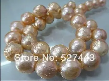 Wholesale free shipping >>18"12-13mm AUSTRALIAN SOUTH SEA GENUINE GOLDEN PINK NUCLEAR PEARL NECKLACE
Wholesale free shipping >>18"12-13mm AUSTRALIAN SOUTH SEA GENUINE GOLDEN PINK NUCLEAR PEARL NECKLACE