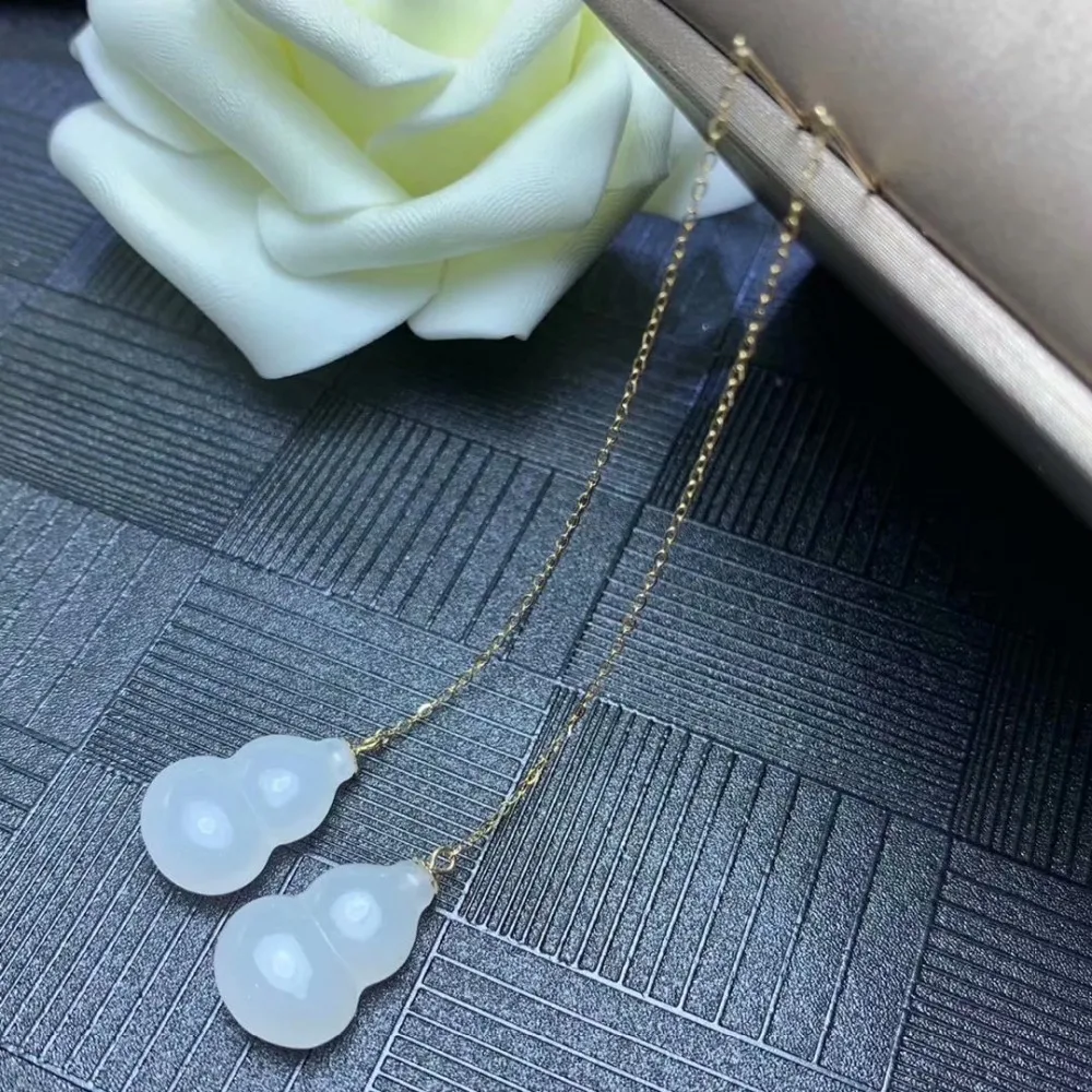 SHILOVEM 18k yellow gold Natural white Jasper drop earring classic fine Jewelry women wedding gift new plant myme10.515.591hby
SHILOVEM 18k yellow gold Natural white Jasper drop earring classic fine Jewelry women wedding gift new plant myme10.515.591hby