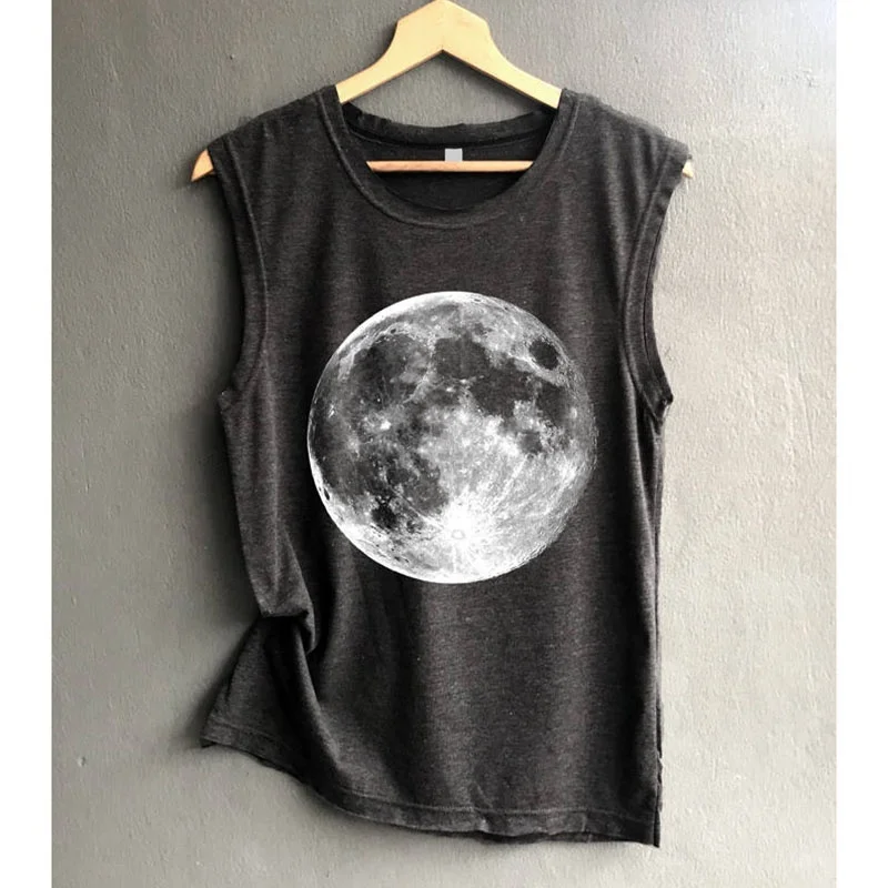 Moon Tank Tops Women Fashion Sexy Festivals Graphic O-neck Print Moon Cool Classics Comfort Sleeveless Summer 2019 Tops
Moon Tank Tops Women Fashion Sexy Festivals Graphic O-neck Print Moon Cool Classics Comfort Sleeveless Summer 2019 Tops