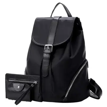 3pcs/Set Backpack Women Black Backpack PU Leather Bookbags School Backpacks Bags For Teenage Girls Bagpack Backbag Clutch
3pcs/Set Backpack Women Black Backpack PU Leather Bookbags School Backpacks Bags For Teenage Girls Bagpack Backbag Clutch