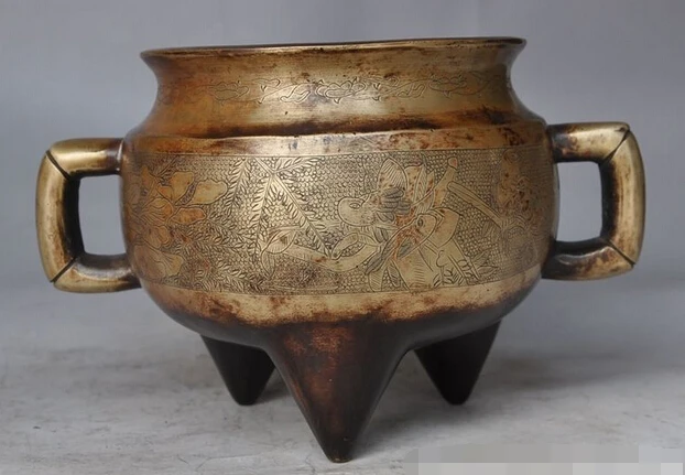bi003241 Old Dynasty Palace Tibetan Buddhism temple bronze copper incense burner Censer
bi003241 Old Dynasty Palace Tibetan Buddhism temple bronze copper incense burner Censer