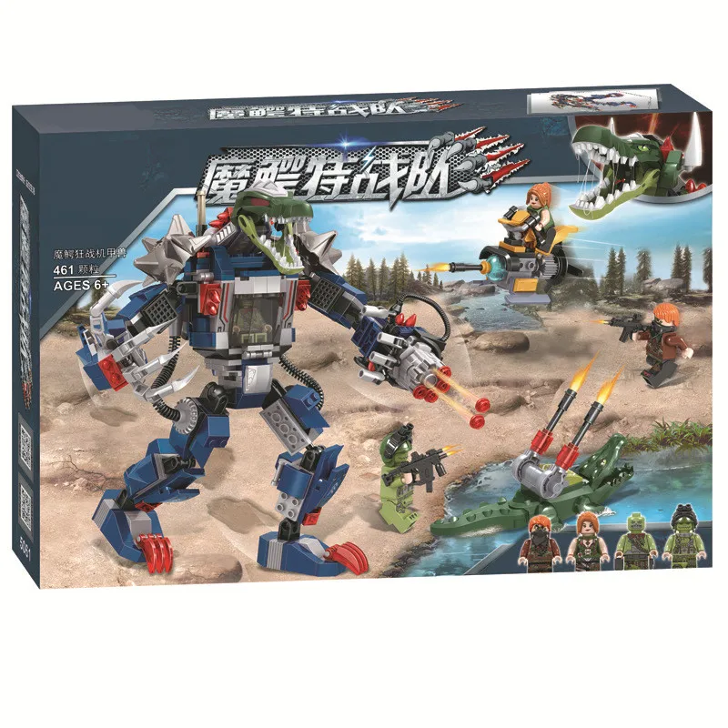 2019 Military Soldier Crocodile Special Team A Wild Beast Fighter Figures Building Blocks Bricks Kids Toys Compatible With Lego
2019 Military Soldier Crocodile Special Team A Wild Beast Fighter Figures Building Blocks Bricks Kids Toys Compatible With Lego