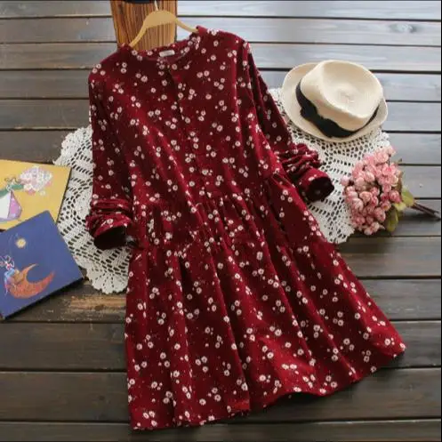 2019 Mori Girls vintage print floral dress long sleeve autumn spring casual dress cotton plus size Lolita short women RQ391
2019 Mori Girls vintage print floral dress long sleeve autumn spring casual dress cotton plus size Lolita short women RQ391
