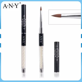 ANGNYA Pearl Handle Black Glitter Metal Cap Nail Art 3D Design Sculpture Kolinsky Nail 3D Brush 2# 5PCS/Lot
ANGNYA Pearl Handle Black Glitter Metal Cap Nail Art 3D Design Sculpture Kolinsky Nail 3D Brush 2# 5PCS/Lot