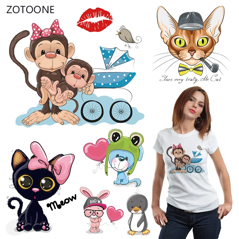 ZOTOONE Monkey Iron on Transfer Patches Stripes on Clothing Diy Patch Heat Transfer for Clothes Decoration Stickers Kid Gift G
ZOTOONE Monkey Iron on Transfer Patches Stripes on Clothing Diy Patch Heat Transfer for Clothes Decoration Stickers Kid Gift G