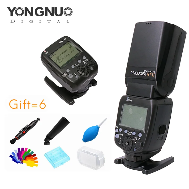 Yongnuo YN600EXRT II Speedlite + YN-E3-RT Speedlite Transmitter Kit High speed Sync 1/8000s 2.4G wireless for canon camera
Yongnuo YN600EXRT II Speedlite + YN-E3-RT Speedlite Transmitter Kit High speed Sync 1/8000s 2.4G wireless for canon camera