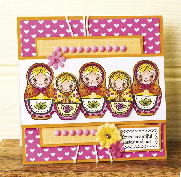 2018 New Russian Doll Girls Metal Cutting Dies Stencils Diy