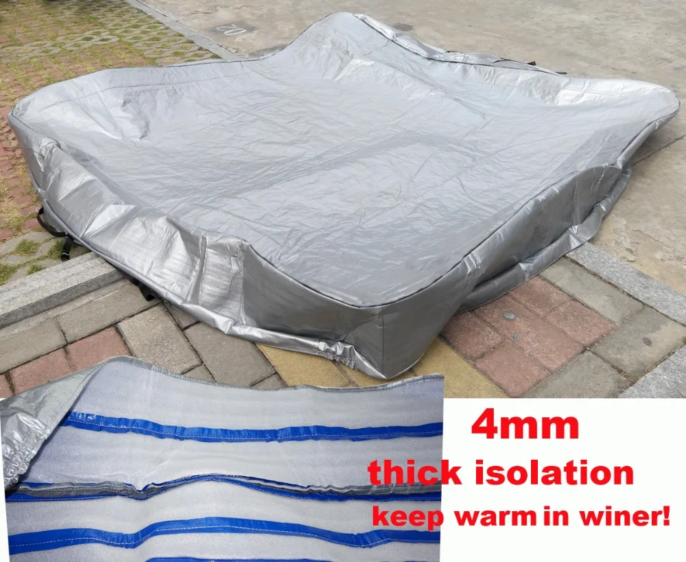 Customize 4mm Isolation spa cover cap for keeping spa clean warm in winter, protect your hot tub from now
Customize 4mm Isolation spa cover cap for keeping spa clean warm in winter, protect your hot tub from now