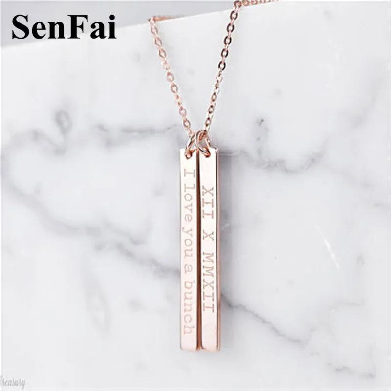 Senfai Any Custom Name Necklace For Women Men Engrave Monogram Charms Chain Choker Big Pendants Necklaces Mom Tiffan Dog Jewelry
Senfai Any Custom Name Necklace For Women Men Engrave Monogram Charms Chain Choker Big Pendants Necklaces Mom Tiffan Dog Jewelry