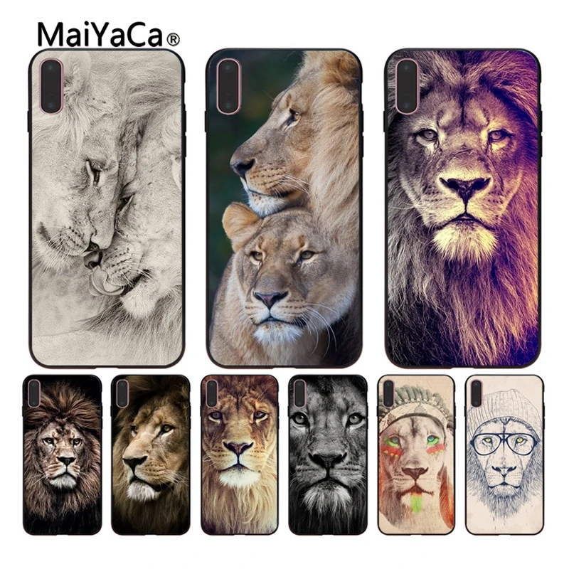MaiYaCa Animals The lion Coque Shell Phone Case For Apple iPhone X XR 8 8plus 7 7plus 6 6s Black rubber soft phone shell Cover
MaiYaCa Animals The lion Coque Shell Phone Case For Apple iPhone X XR 8 8plus 7 7plus 6 6s Black rubber soft phone shell Cover