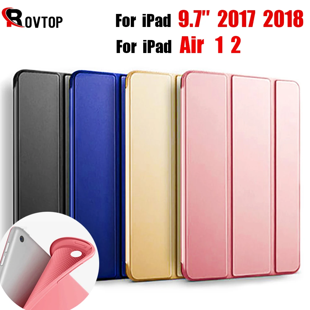 Rovtop Case Cover For iPad 9.7 Air 2 Air 1 Pro 10.5 Case Silicone Soft Leather Smart Case Cover for 2017 2018 Generation Funda
Rovtop Case Cover For iPad 9.7 Air 2 Air 1 Pro 10.5 Case Silicone Soft Leather Smart Case Cover for 2017 2018 Generation Funda