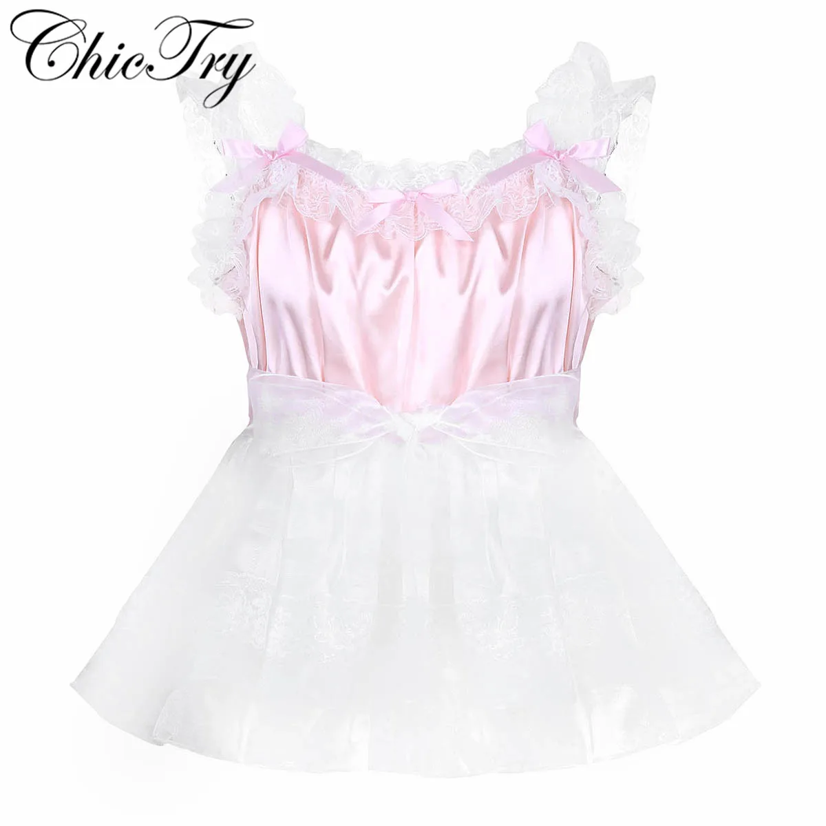 Mens Sissy Lingerie Fancy Exotic Ruffled Lace Satin Tulle Dress Role Playing Sexy Costumes Dress Up Clubwear Parties Satin Dress
Mens Sissy Lingerie Fancy Exotic Ruffled Lace Satin Tulle Dress Role Playing Sexy Costumes Dress Up Clubwear Parties Satin Dress