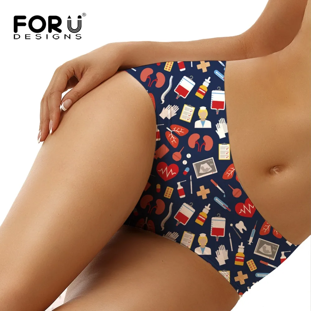 FORUDESIGNS Cartoon Nurse Doctor Printing Women Panties Fashion Bodybuilding Girls Traceless Underwear Breathable Seamless Brief
FORUDESIGNS Cartoon Nurse Doctor Printing Women Panties Fashion Bodybuilding Girls Traceless Underwear Breathable Seamless Brief