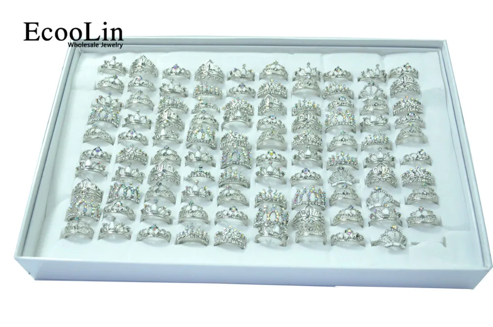 100Pcs Fashion Zircon Shiny Crown Silver Plated Rings Lots For Women Girls Jewelry Bulk Packs LR4024
100Pcs Fashion Zircon Shiny Crown Silver Plated Rings Lots For Women Girls Jewelry Bulk Packs LR4024