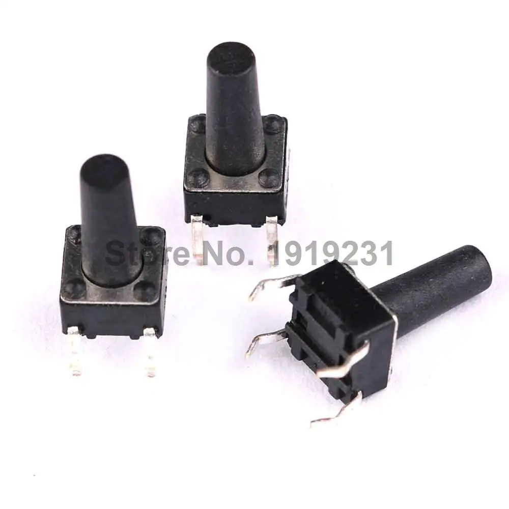 50PCS 6x6x12MM 4PIN Tactile Tact Push Button Micro Switch Direct Self-Reset DIP 6*6*12MM
50PCS 6x6x12MM 4PIN Tactile Tact Push Button Micro Switch Direct Self-Reset DIP 6*6*12MM