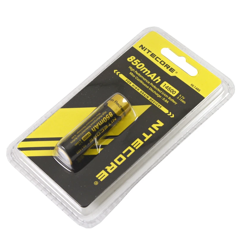 Free Shipping Wholesale NITECORE NL147/NL1485 High-Performance 850mAh Li-ion Rechargerable 14500 Battery For Hight Drain Devices
Free Shipping Wholesale NITECORE NL147/NL1485 High-Performance 850mAh Li-ion Rechargerable 14500 Battery For Hight Drain Devices