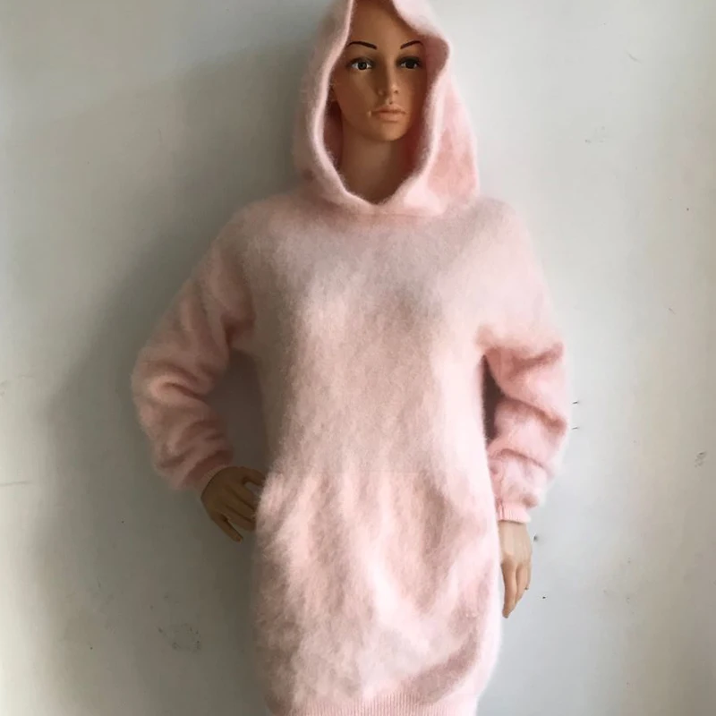 LOVELYDONKEY Women mink cashmere sweater coat pullover hooded pullover Knitted pocket Jumper free shipping M1051
LOVELYDONKEY Women mink cashmere sweater coat pullover hooded pullover Knitted pocket Jumper free shipping M1051