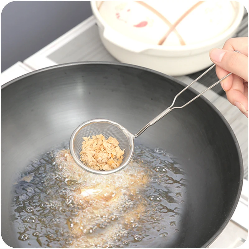 Kitchen Cooking Tools Stainless Steel Small Filter Colander Grease French Fries Filter Fried Soy Milk Spoon With Hanging Hole
Kitchen Cooking Tools Stainless Steel Small Filter Colander Grease French Fries Filter Fried Soy Milk Spoon With Hanging Hole