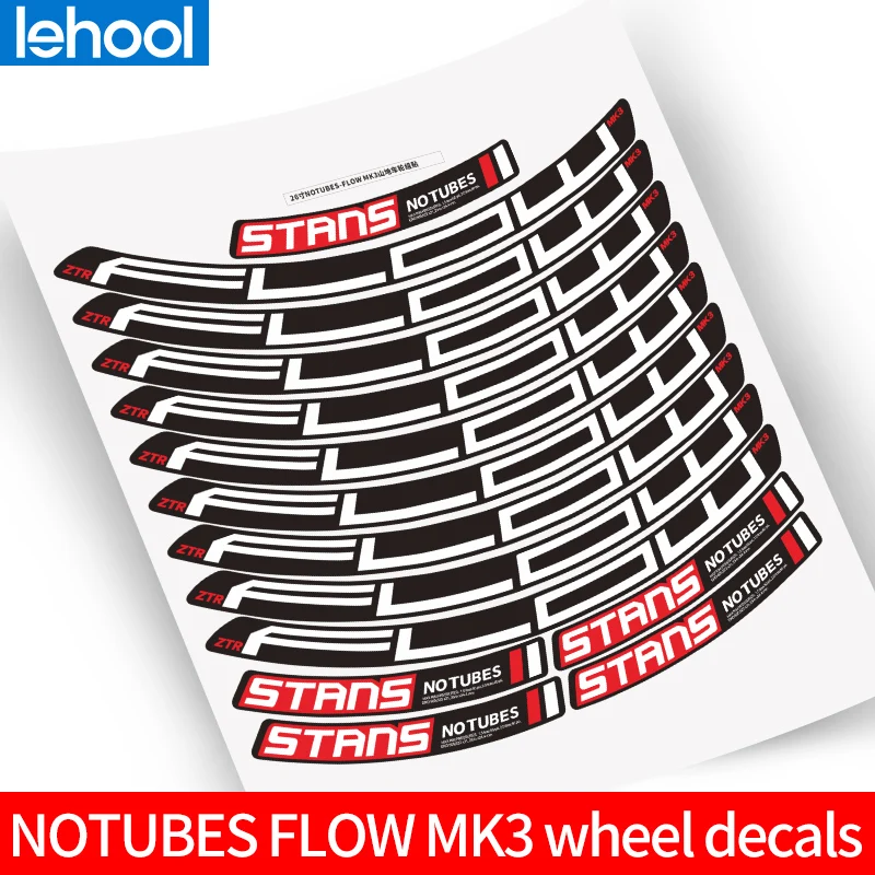 ZTR MTB Wheel Rim Decals Sticker Flowex Replacement 26//27.5//29er 2 RIMS