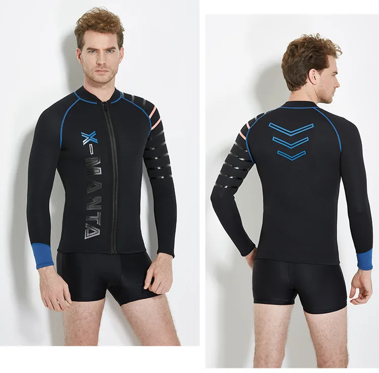 2018 Men Wetsuit Spearfishing 3mm Neoprene Swimsuit Dive Surf Swim Wet Suit Swimwear Long sleeve Beach Triathlon Only Jacket
2018 Men Wetsuit Spearfishing 3mm Neoprene Swimsuit Dive Surf Swim Wet Suit Swimwear Long sleeve Beach Triathlon Only Jacket