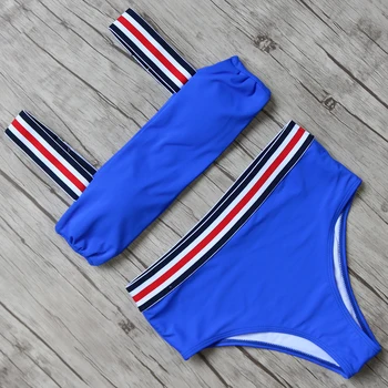 High Waist Bikinis Women Sexy Halter Swimsuit Female Solid Bikini Set With Colorful Nylon Straps Padded Swimwear Bathing Suit
High Waist Bikinis Women Sexy Halter Swimsuit Female Solid Bikini Set With Colorful Nylon Straps Padded Swimwear Bathing Suit