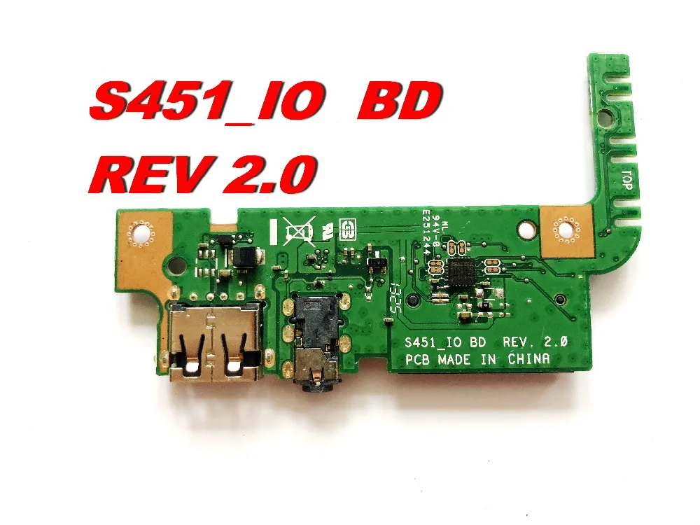 Original For ASUS S451 USB AUDIO SD CARD BOARD S451_IO BD REV 2.0 Tested good free shipping
Original For ASUS S451 USB AUDIO SD CARD BOARD S451_IO BD REV 2.0 Tested good free shipping