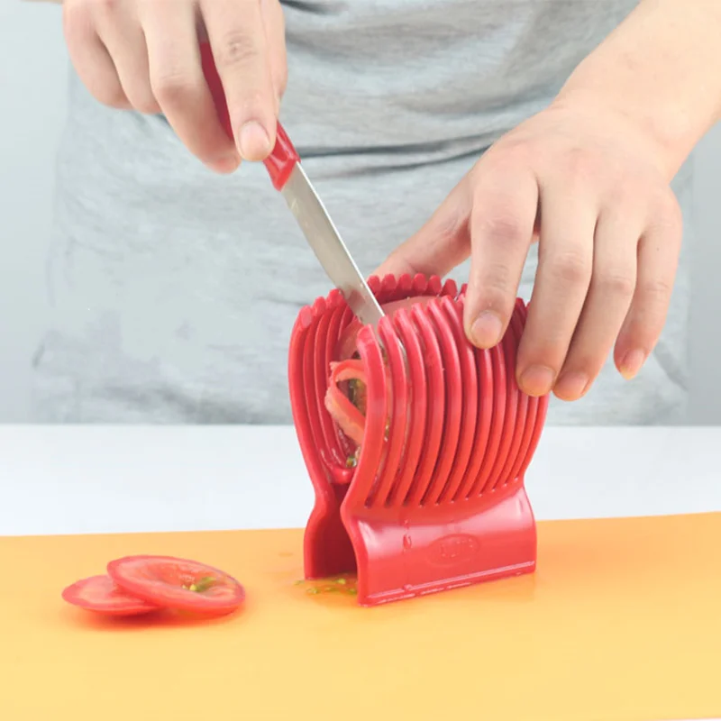 Vegetable slicer holder cut into slices Potato Tomato lemon segmentation cutter helper tools for kitchen gadgets
Vegetable slicer holder cut into slices Potato Tomato lemon segmentation cutter helper tools for kitchen gadgets