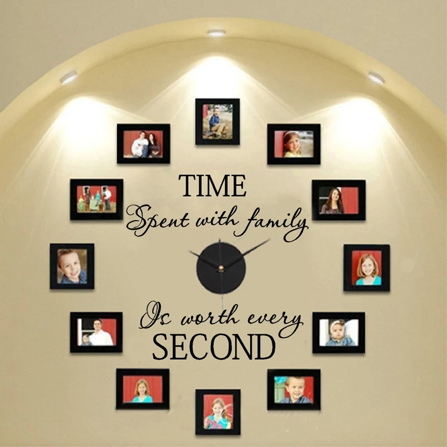 " Time Spent With Family..." Family Quotes Vinyl Wall Sticker Home Wall Decals Decor, Not Including Photo Frames
" Time Spent With Family..." Family Quotes Vinyl Wall Sticker Home Wall Decals Decor, Not Including Photo Frames